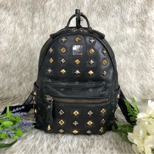MCM Studs Leather Backpack